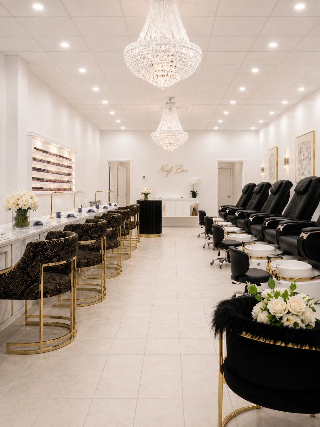 Postes de manucure du salon Ongles Hue